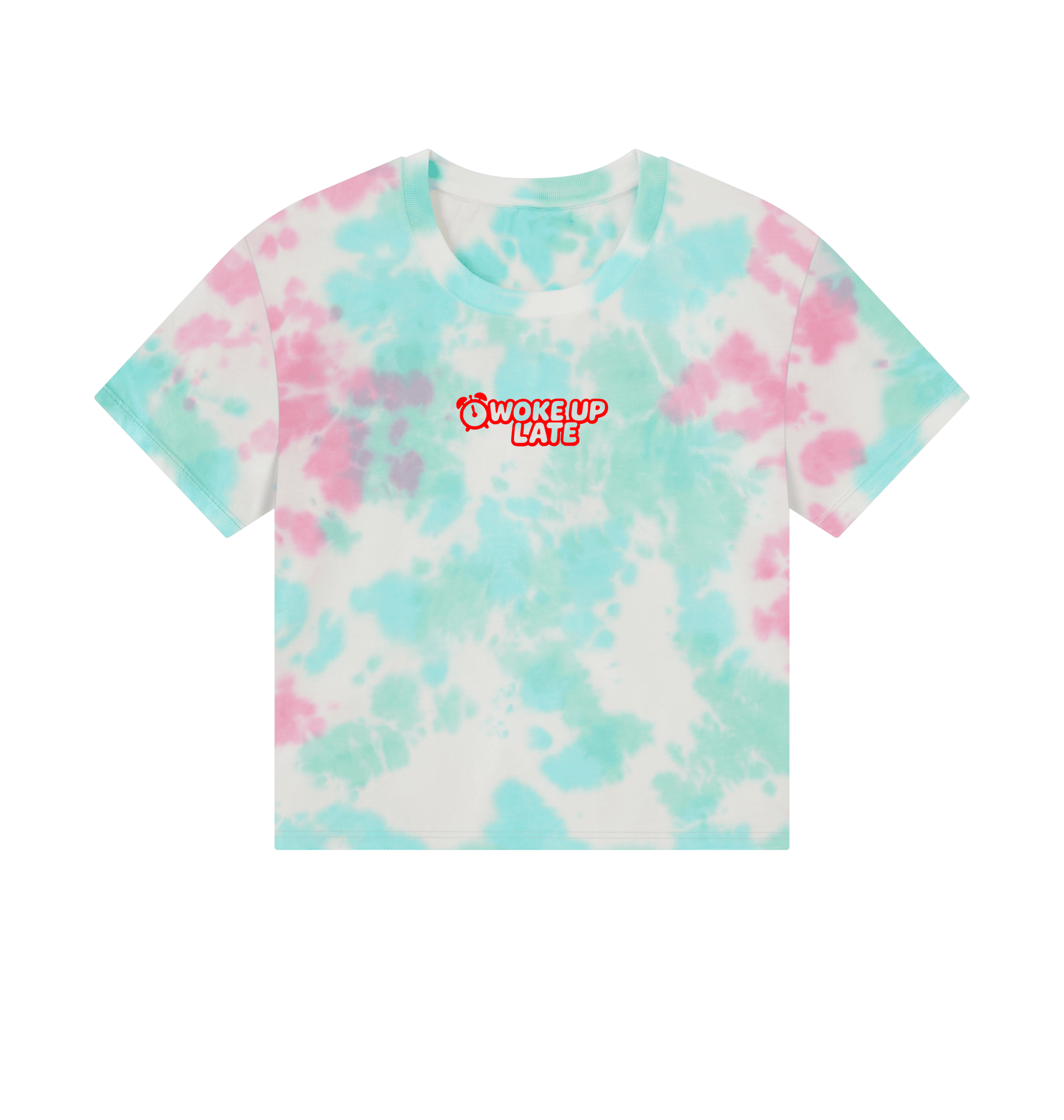 Pastel Tie Dye Printed T-shirt Front