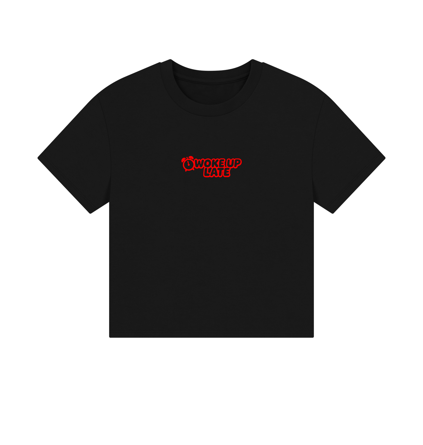 Black Printed T-shirt Front