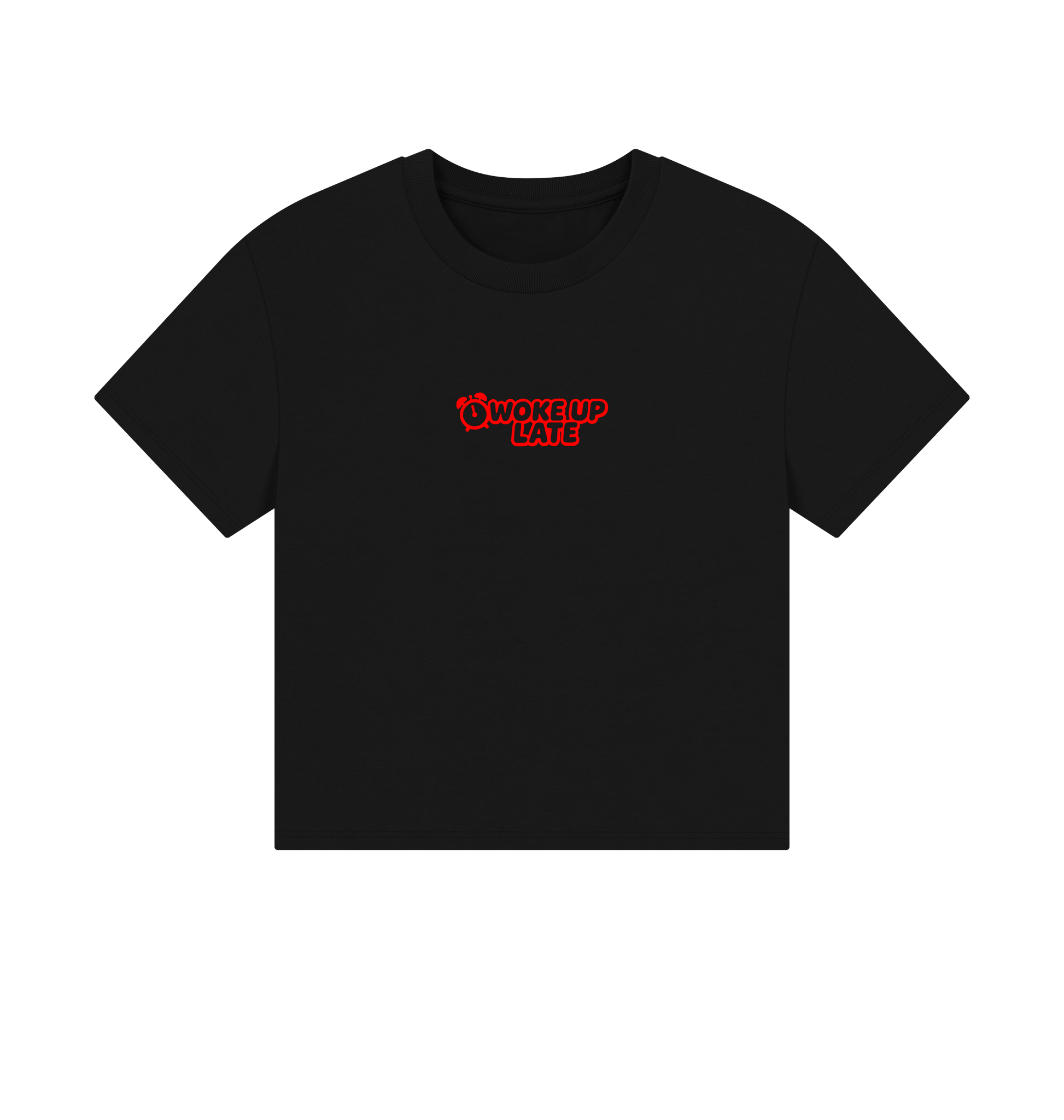 Black Printed T-shirt Front