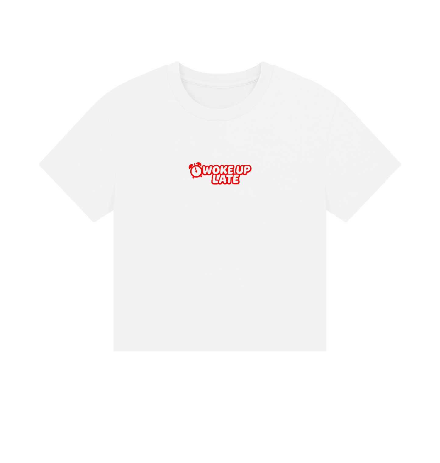 White Printed T-shirt Front