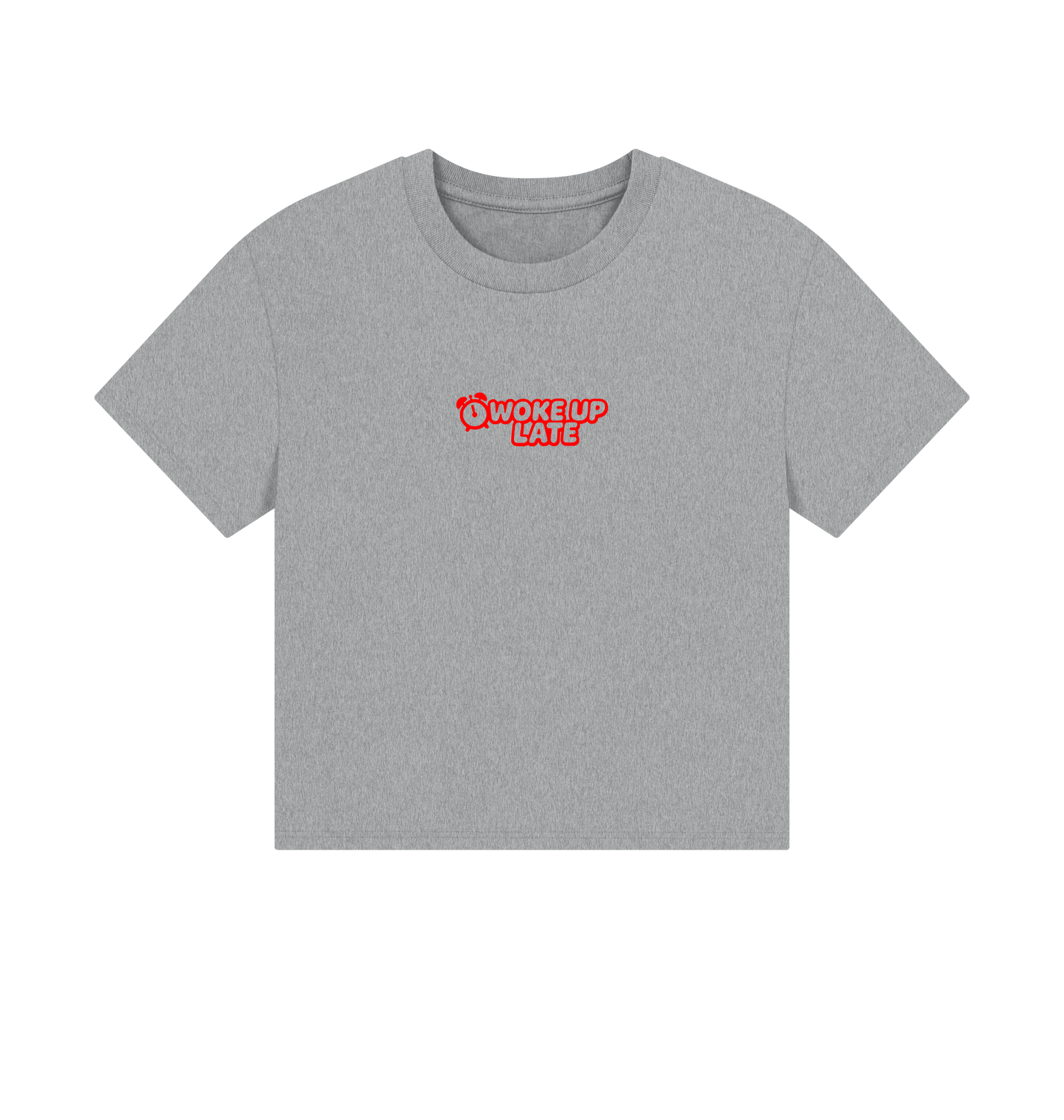 Athletic Grey Printed T-shirt Front